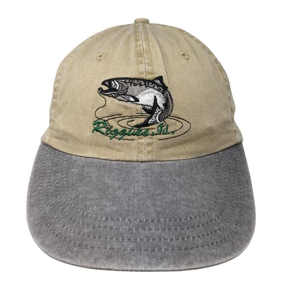 Riggins IS Slideback Baseball Cap Brown OS Adjustable Embroidered Cotton Deluxe - Picture 1 of 8